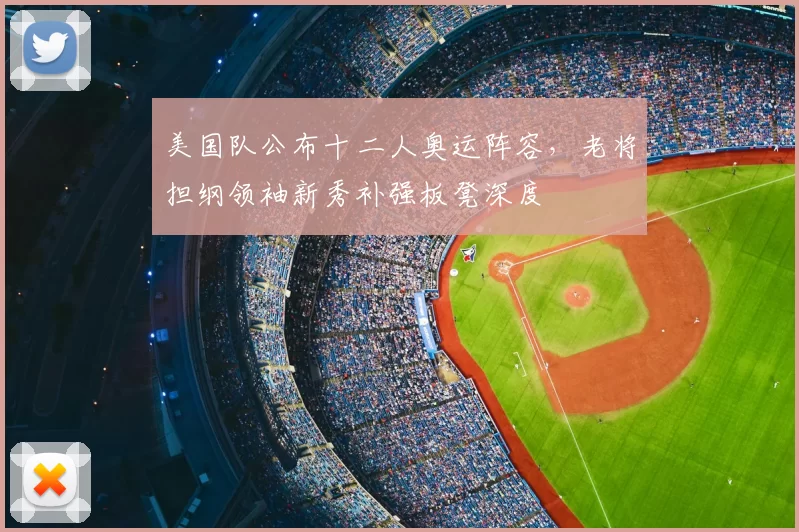 美国队公布十二人奥运阵容，老将担纲领袖新秀补强板凳深度